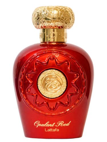 Opulent Red Lattafa Perfumes for women and men .